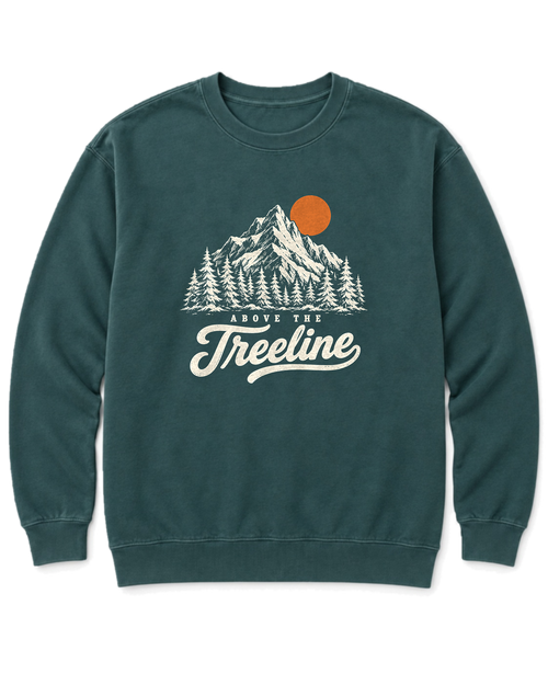 Above the Treeline Sweatshirt - Blue Spruce