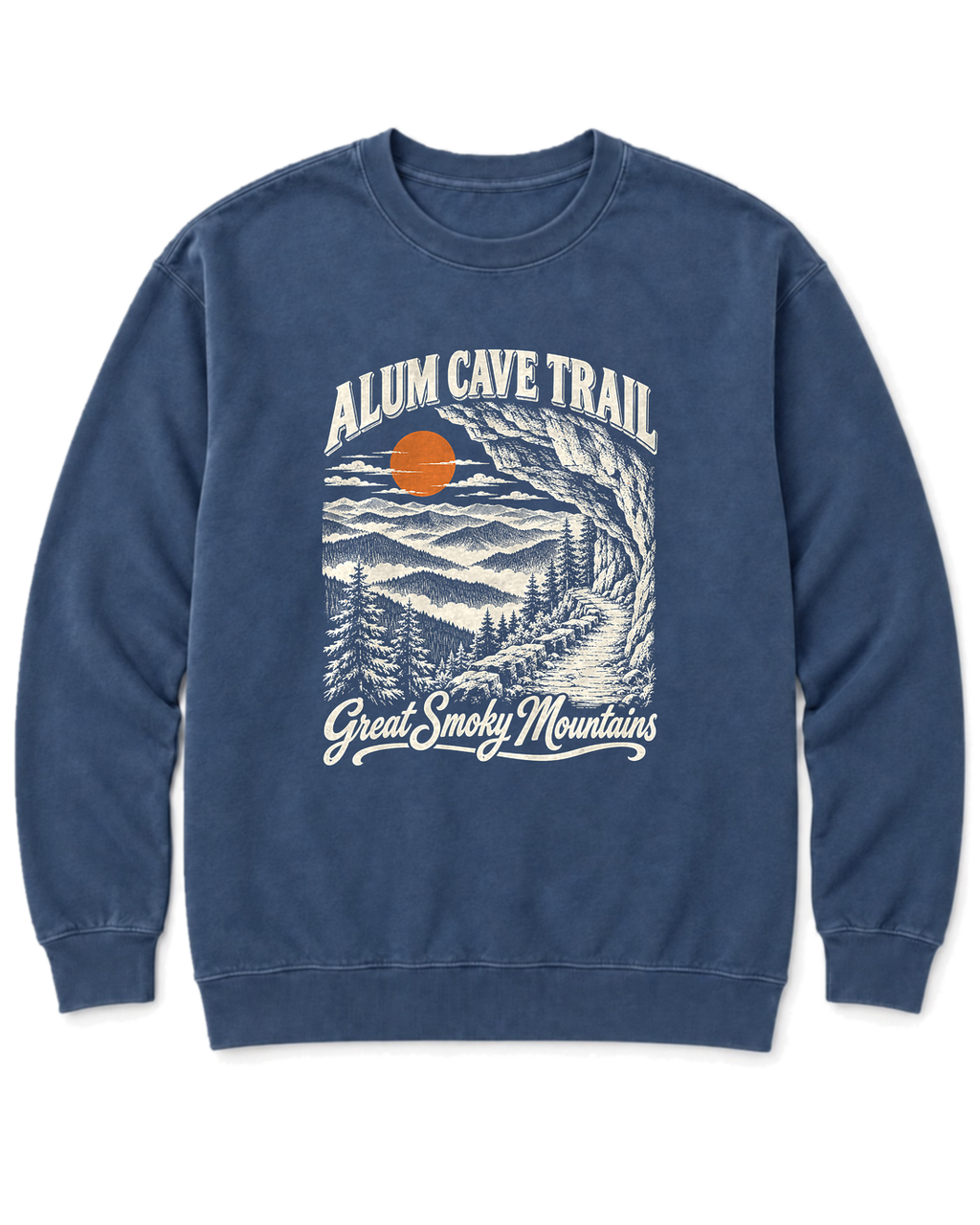 Alum Cave Trail Sweatshirt - Denim