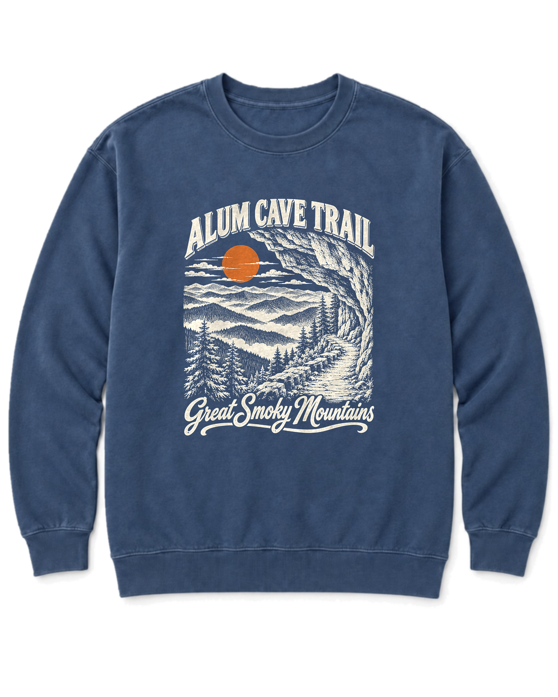 Alum Cave Trail Sweatshirt - Denim