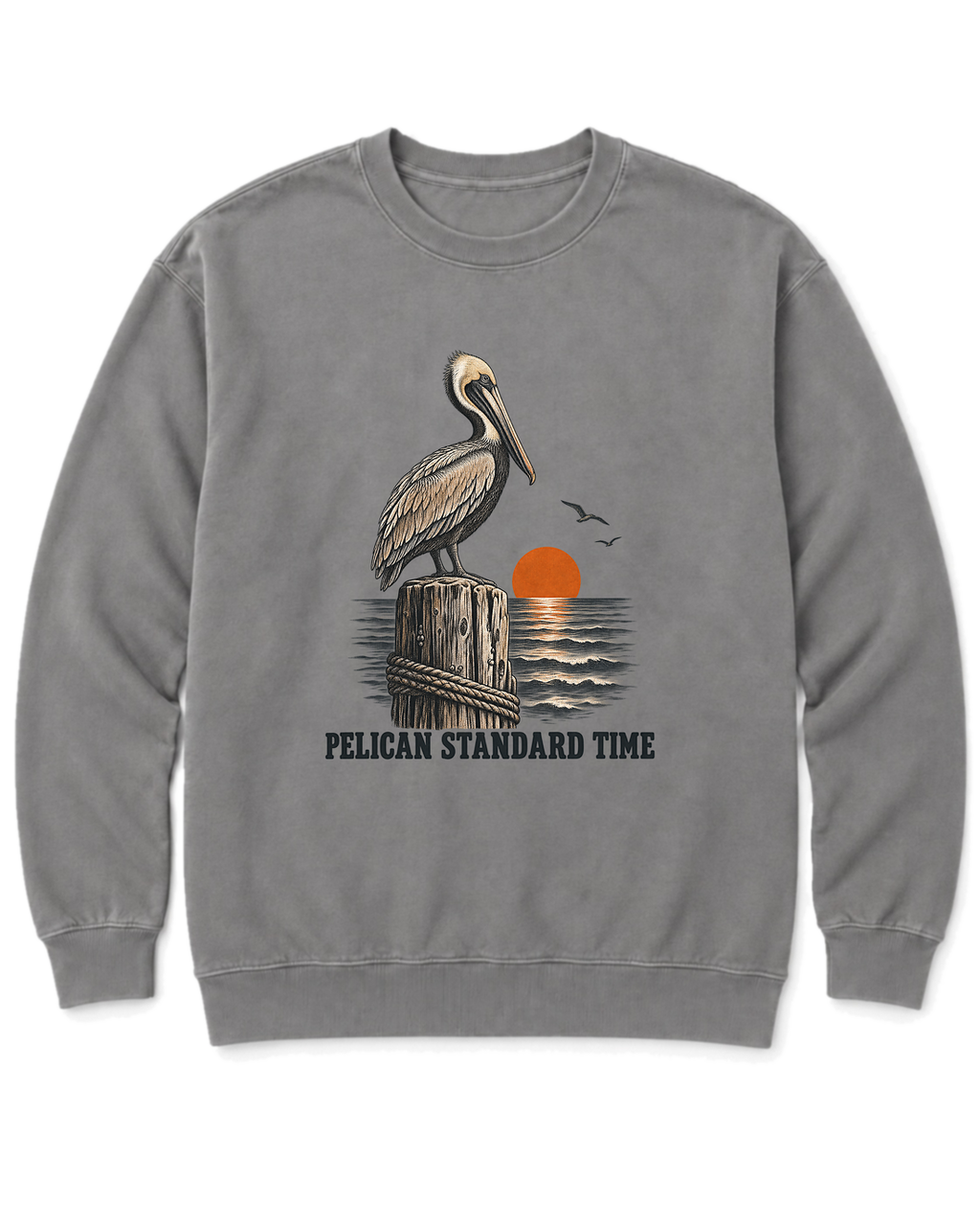 Pelican Standard Time Sweatshirt - Grey