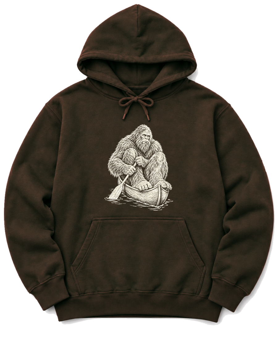 Bigfoot Canoe Hoodie - Dark Chocolate
