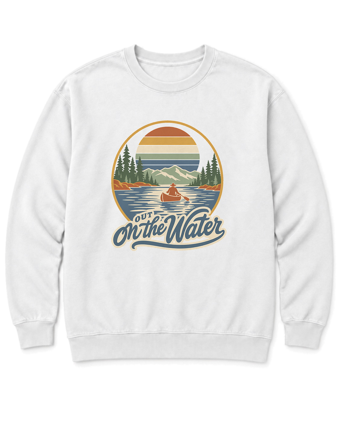 Out on the Water Sweatshirt - White