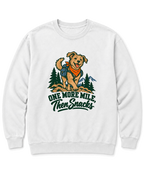 One More Mile, Then Snacks Sweatshirt - White