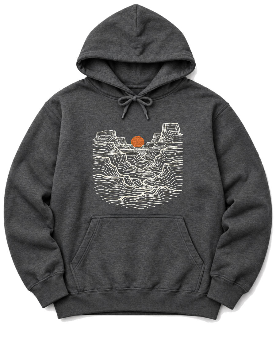 Canyon Sunset Hoodie - Dark Heather
