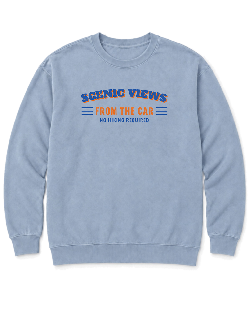 Scenic Views from the Car Sweatshirt - Chambray