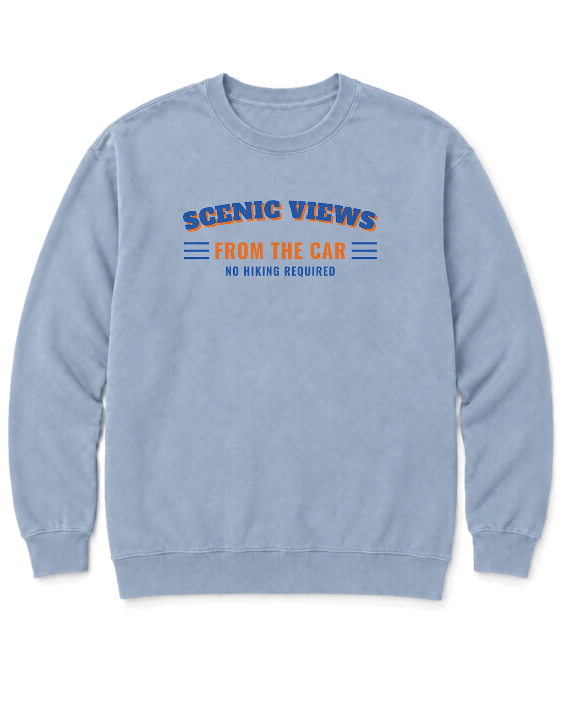 Scenic Views from the Car Sweatshirt - Chambray