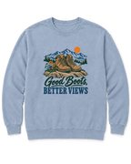 Good Boots, Better Views Sweatshirt - Chambray