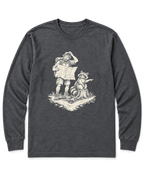 Upside-Down Map Long Sleeve Shirt - Dark Heather