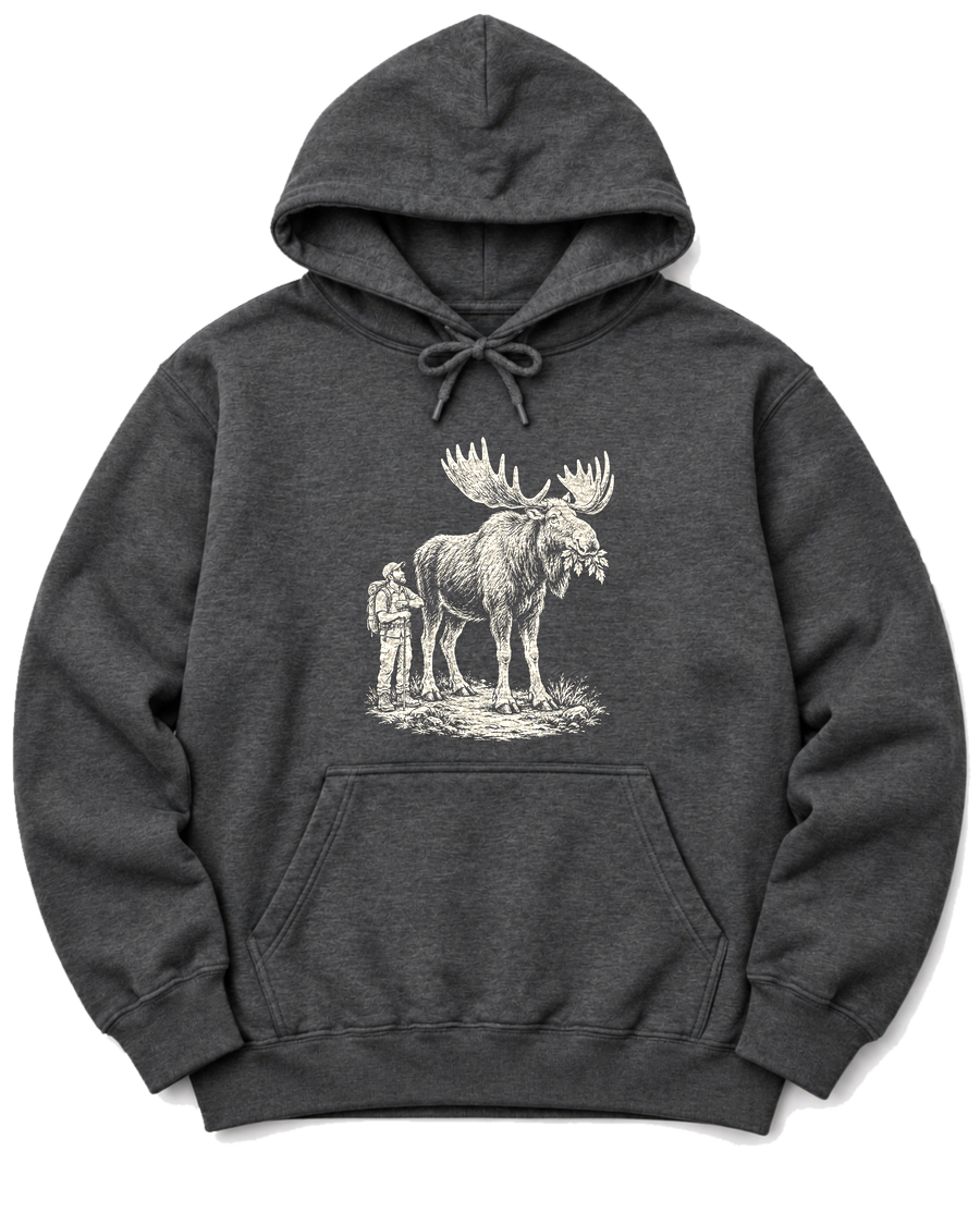 Moose Right of Way Hoodie - Dark Heather