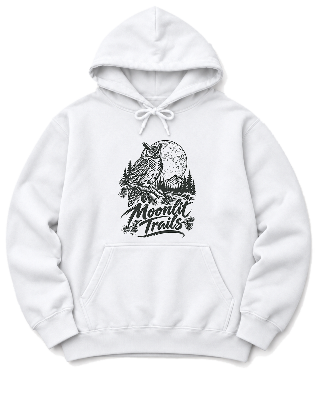 Moonlit Trails Hoodie - White