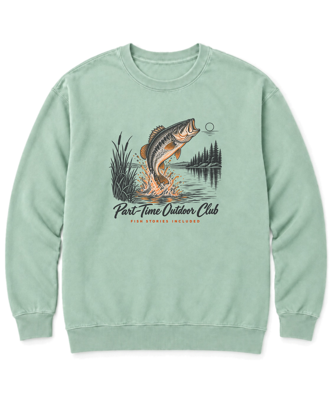 Fish Stories Included Sweatshirt - Chalky Mint
