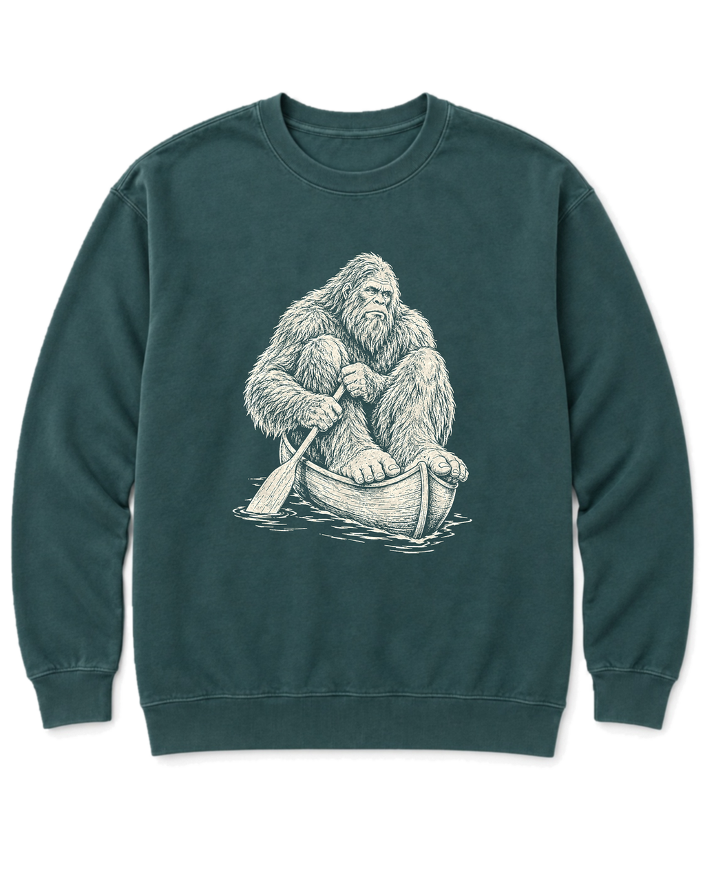 Bigfoot Canoe Sweatshirt - Blue Spruce