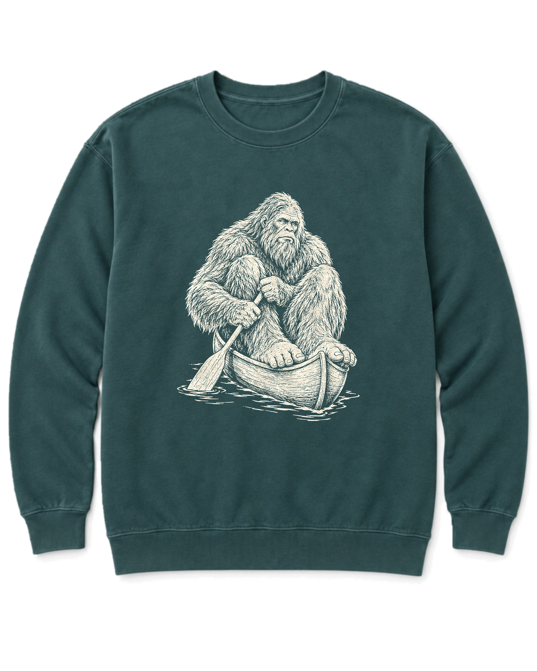Bigfoot Canoe Sweatshirt - Blue Spruce