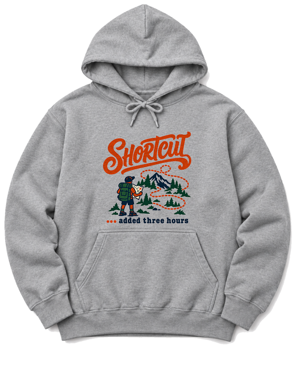 Shortcut Added Three Hours Hoodie - Sport Grey