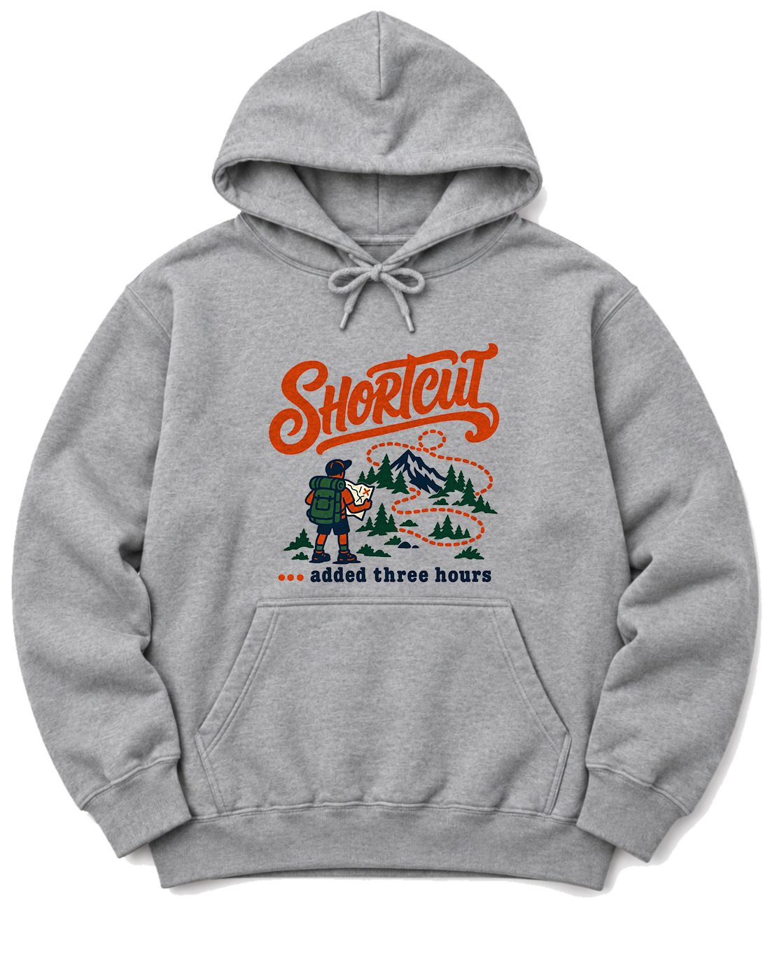 Shortcut Added Three Hours Hoodie - Sport Grey