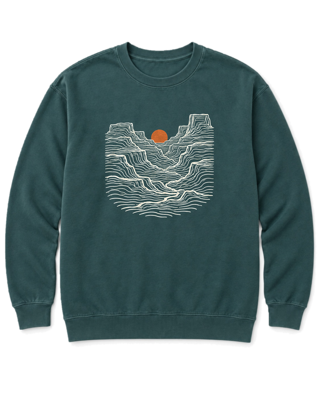 Canyon Sunset Sweatshirt - Blue Spruce