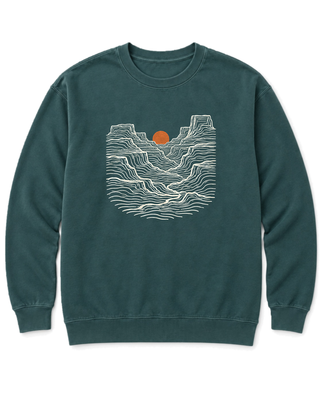 Canyon Sunset Sweatshirt - Blue Spruce