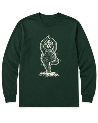 Tree Pose Bear Long Sleeve Shirt