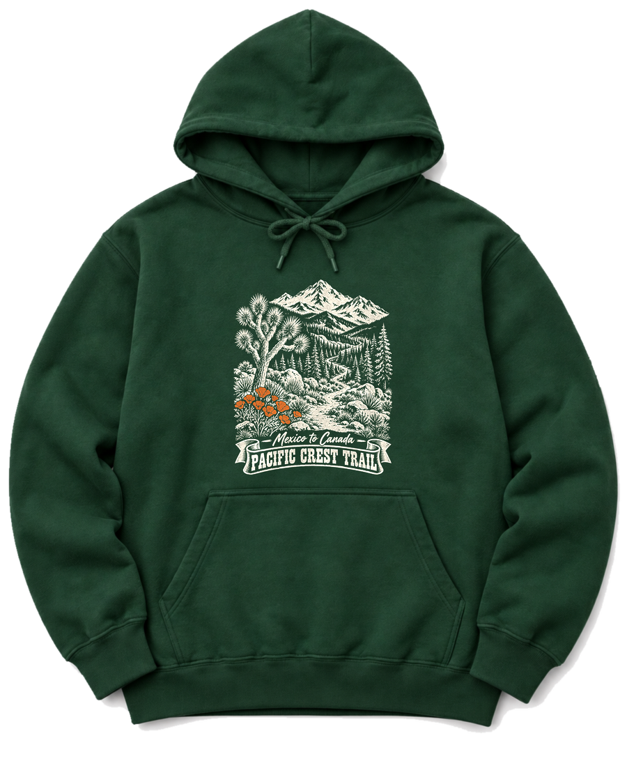 Pacific Crest Trail Hoodie - Forest Green