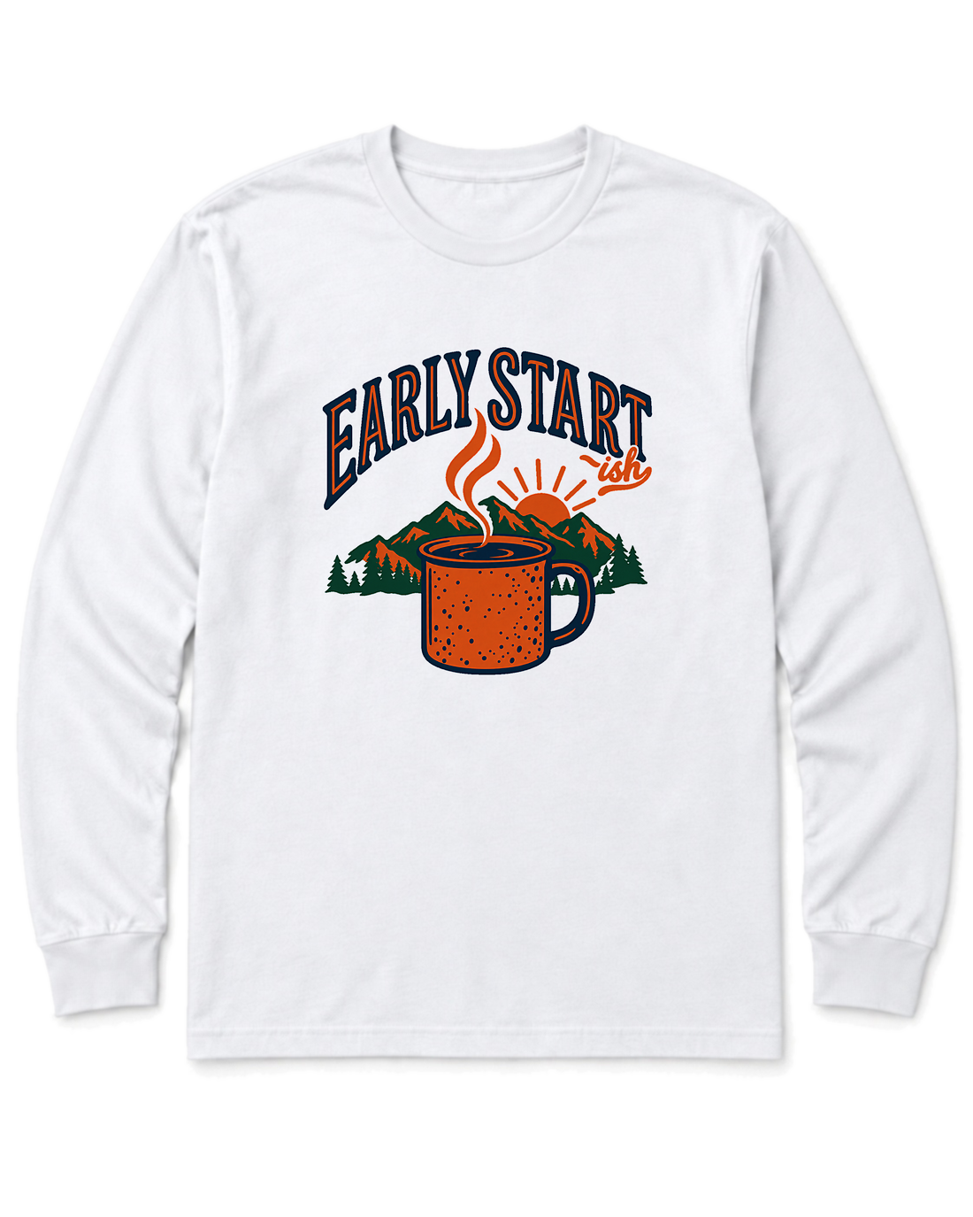 Early Start-ish Long Sleeve Shirt - White