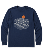 Pine Ridge Moon Long Sleeve Shirt - Navy