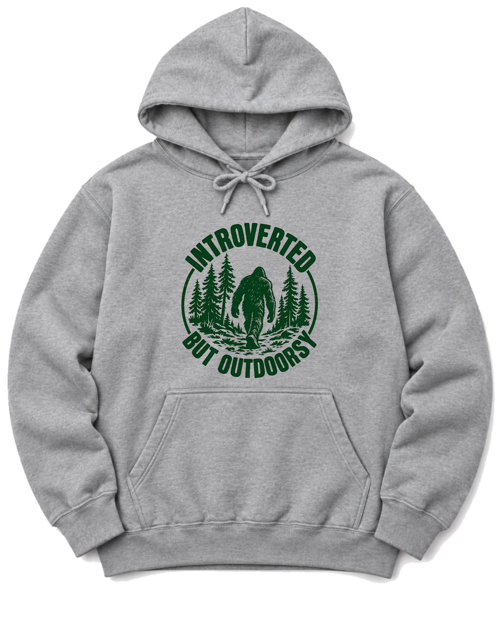 Introverted but Outdoorsy Hoodie - Sport Grey