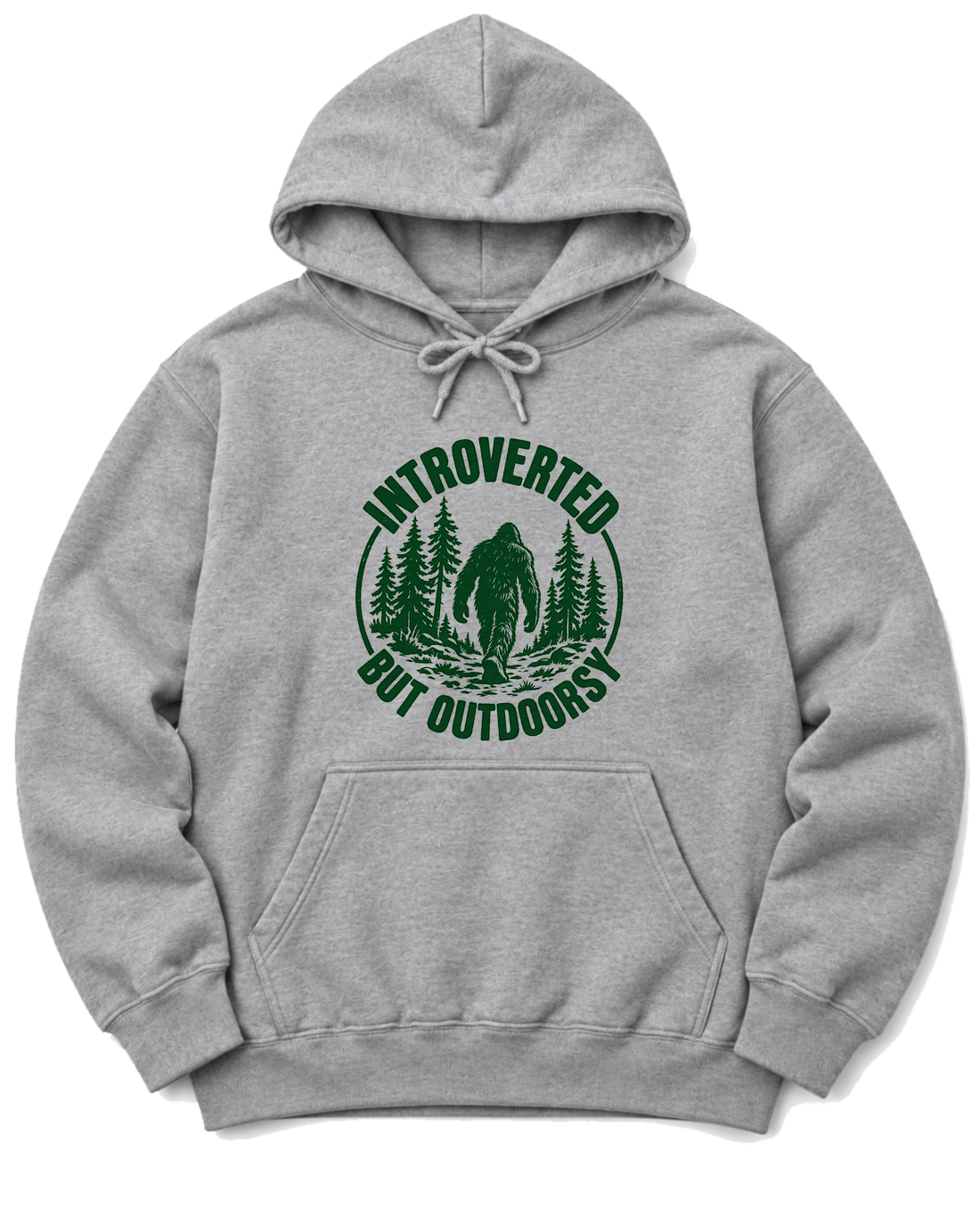 Introverted but Outdoorsy Hoodie - Sport Grey