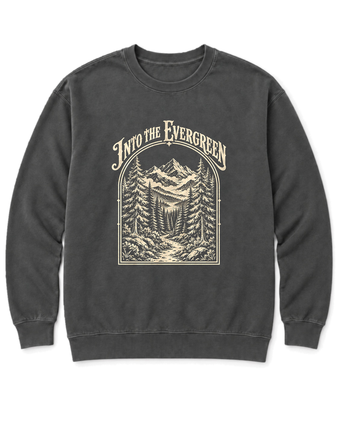 Into the Evergreen Sweatshirt - Pepper
