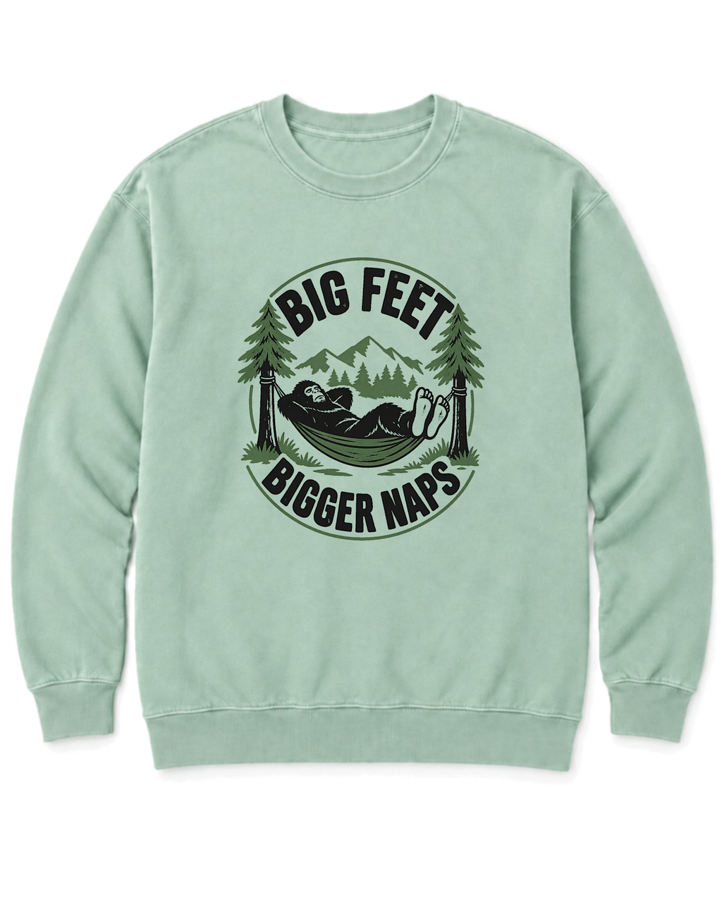 Big Feet, Bigger Naps Sweatshirt - Chalky Mint
