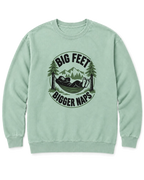 Big Feet, Bigger Naps Sweatshirt - Chalky Mint