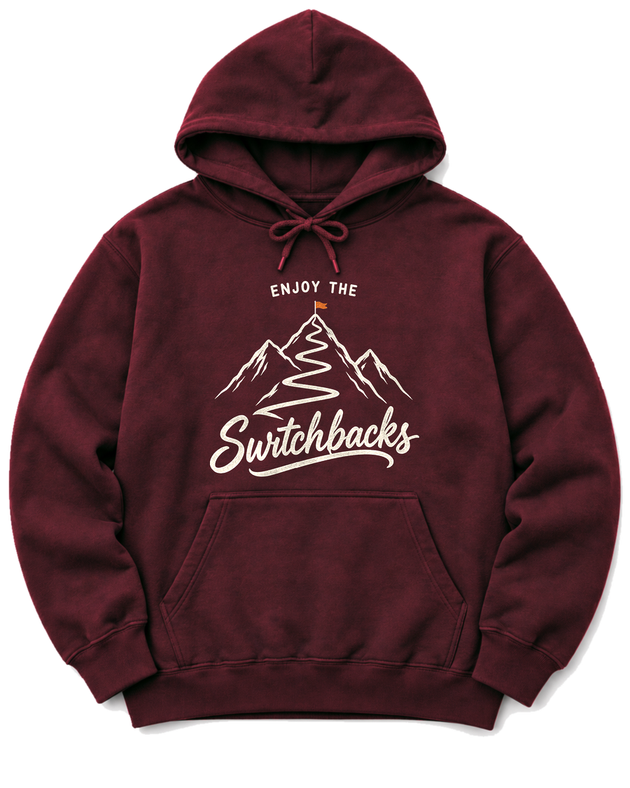 Enjoy the Switchbacks Hoodie - Maroon
