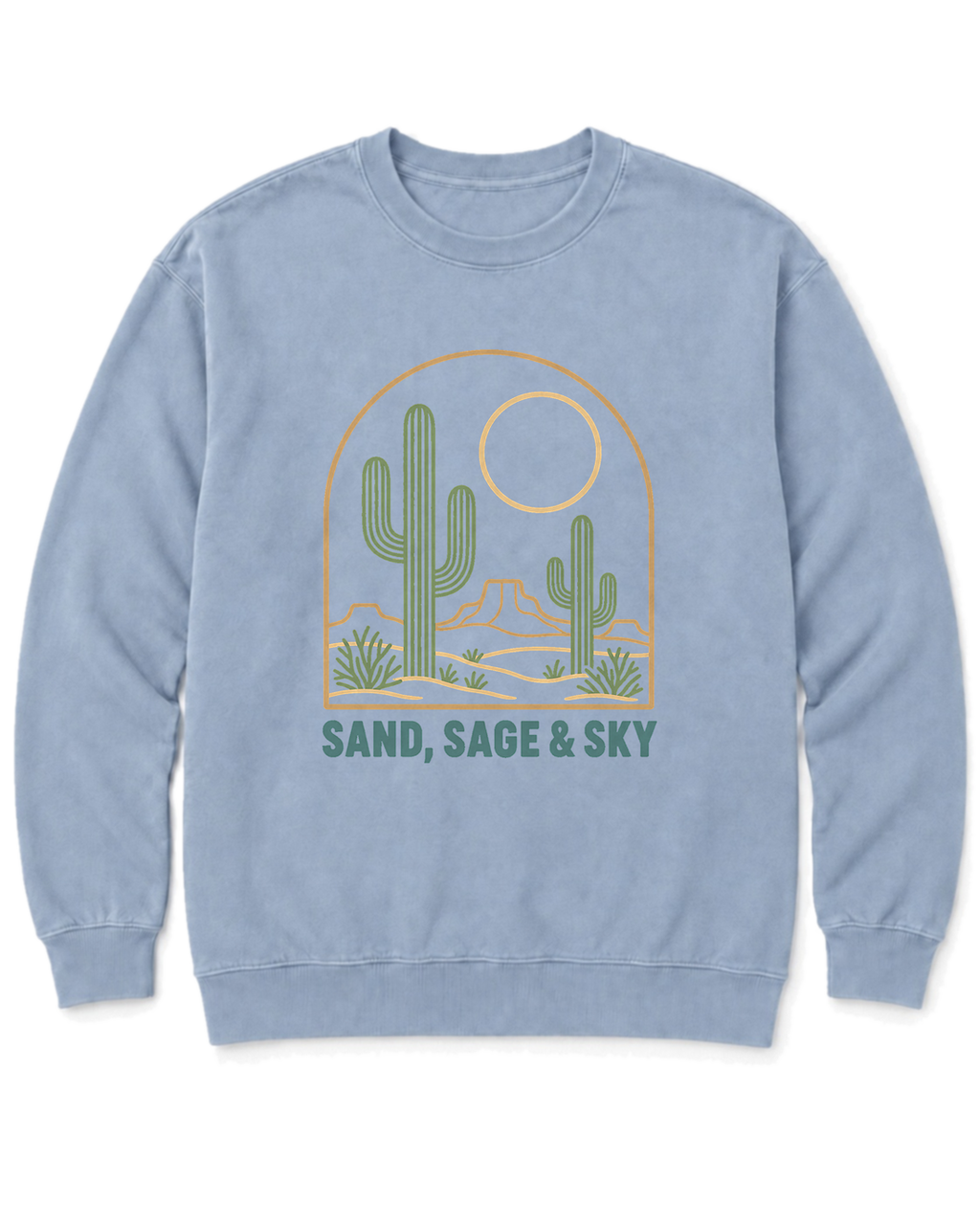 Sand, Sage & Sky Sweatshirt - Chambray