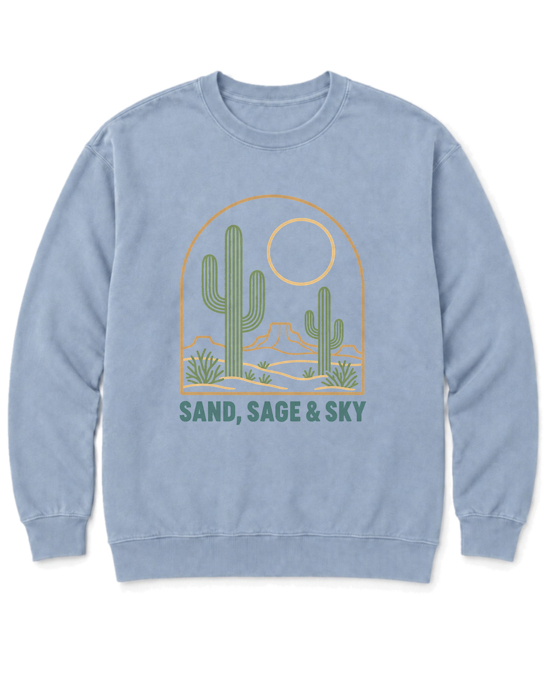 Sand, Sage & Sky Sweatshirt - Chambray