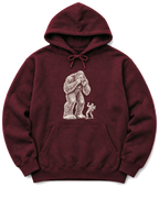 Bigfoot Photographer Hoodie - Maroon