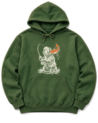 Gone Fishing Grizzly Hoodie - Military Green