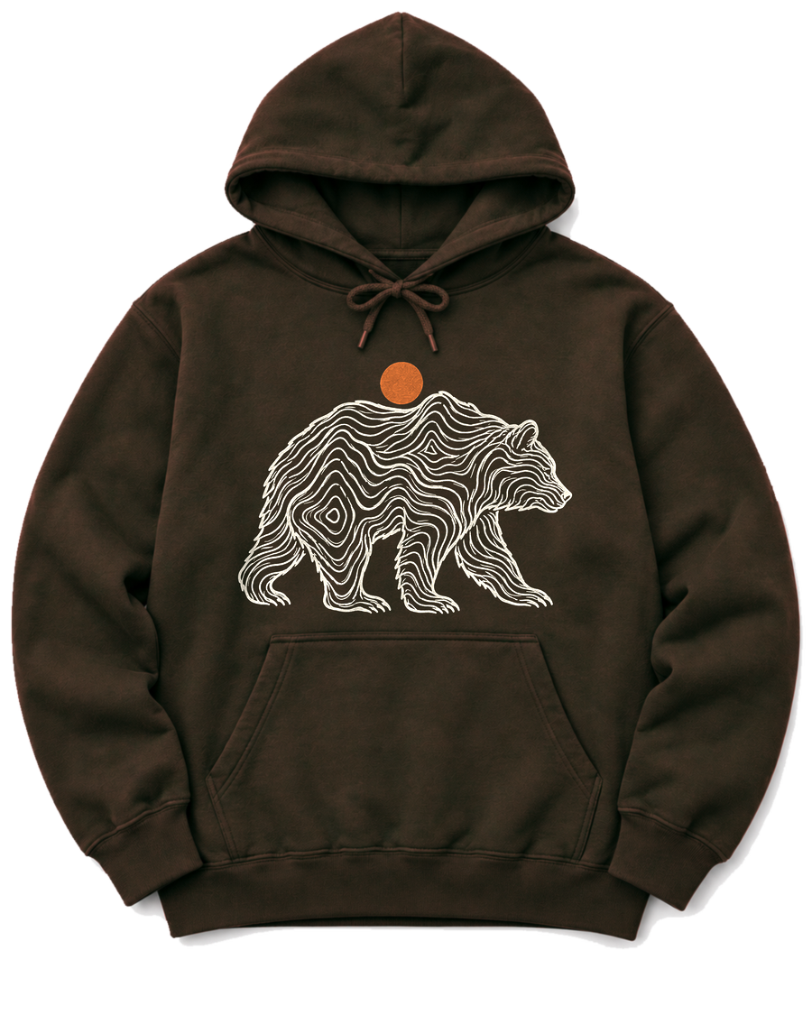 Topo Bear Hoodie - Dark Chocolate