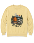 Coffee Tastes Better at Camp Sweatshirt - Butter