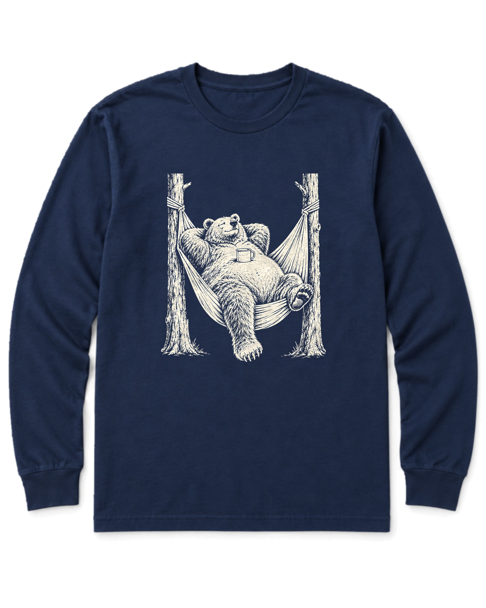 Hammock Grizzly Long Sleeve Shirt - Navy