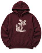 Moose Right of Way Hoodie - Maroon