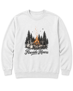 Fireside Hours Sweatshirt - White