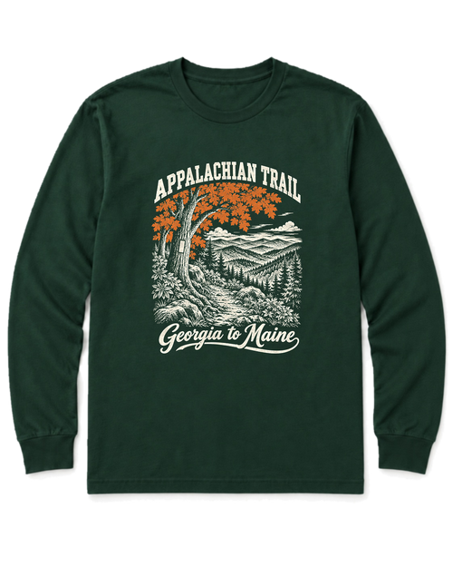 Appalachian Trail Long Sleeve Shirt - Forest Green