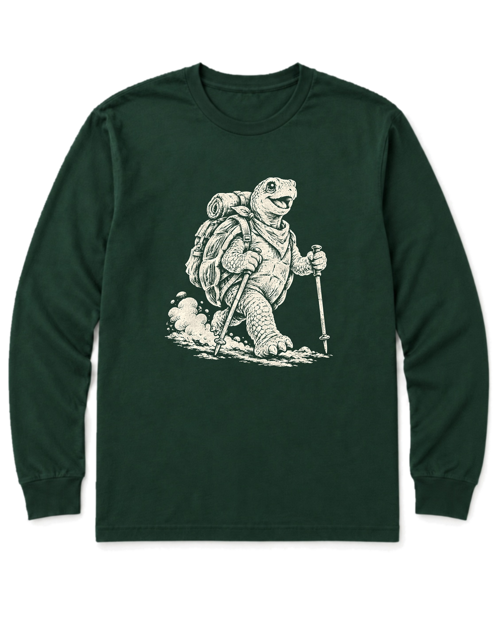 Turtle Trekker Long Sleeve Shirt - Forest Green