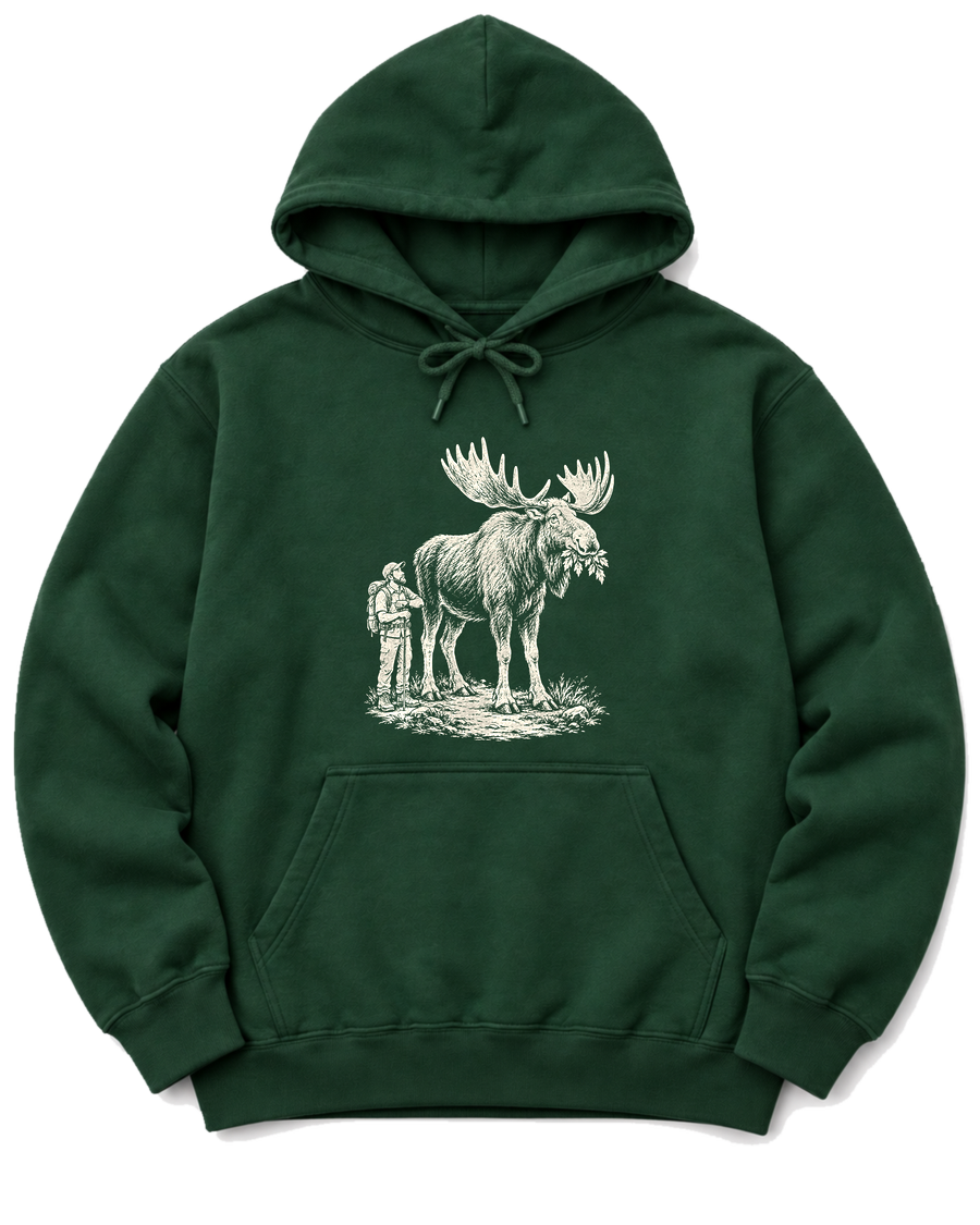 Moose Right of Way Hoodie - Forest Green