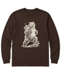 Tiny Backpack Grizzly Long Sleeve Shirt - Dark Chocolate