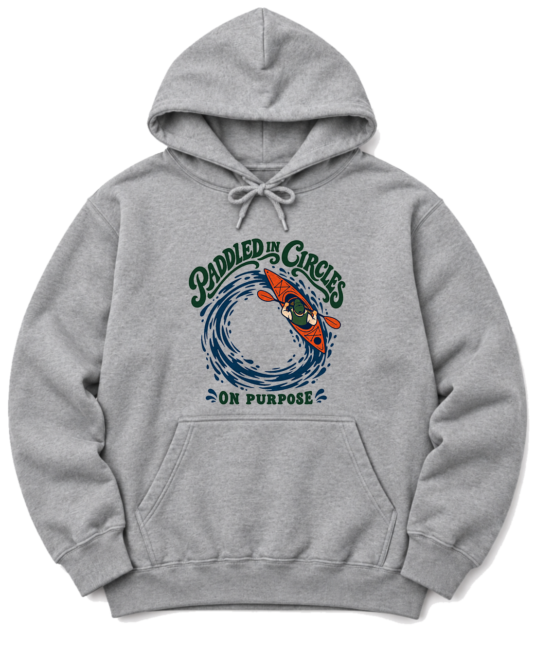 Paddled in Circles Hoodie - Sport Grey