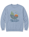 Where the Pines Meet the Sea Sweatshirt - Chambray