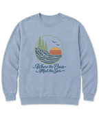 Where the Pines Meet the Sea Sweatshirt - Chambray