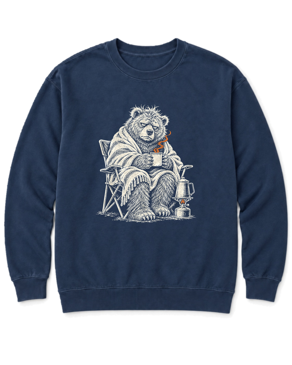 Not a Morning Bear Sweatshirt - True Navy
