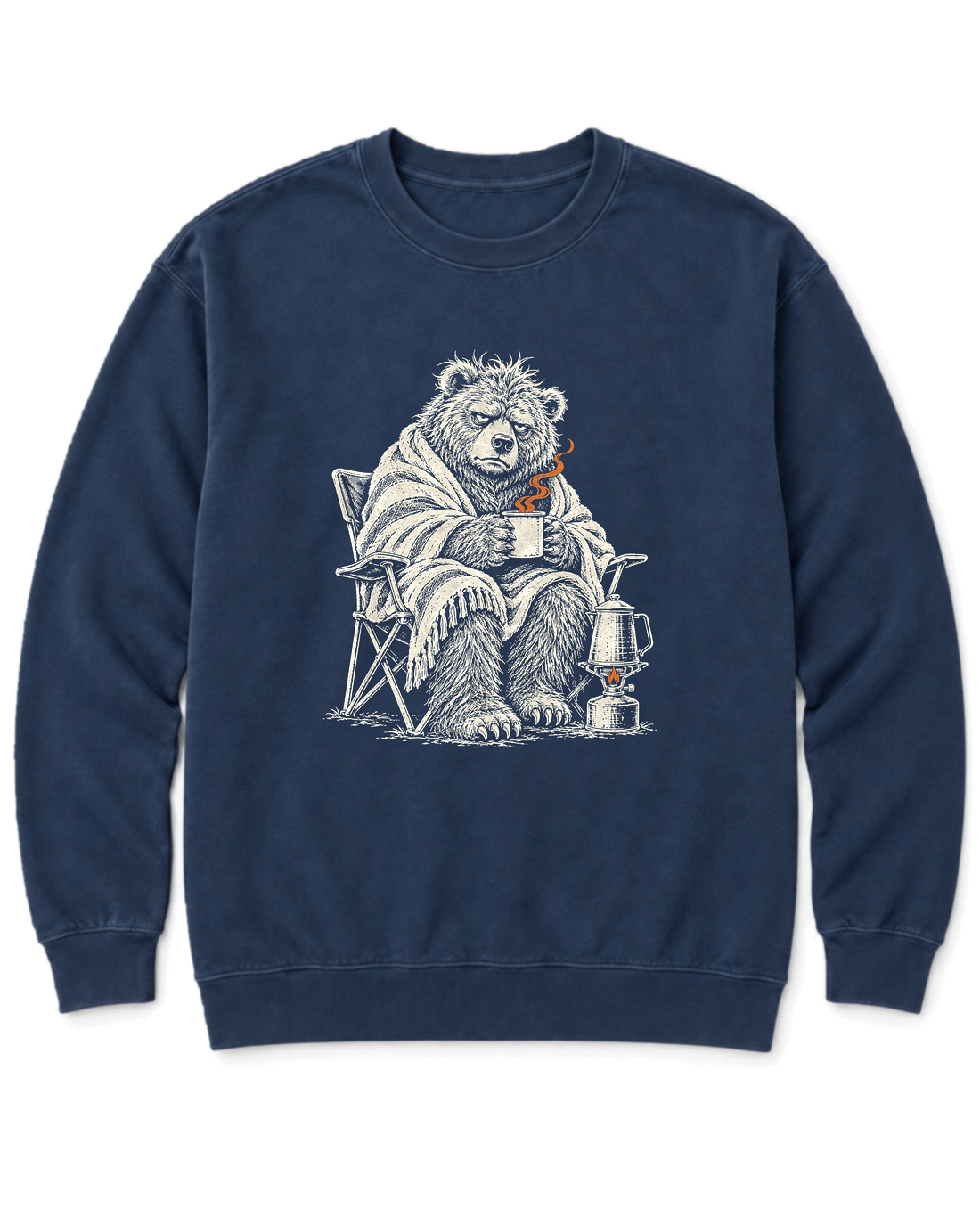 Not a Morning Bear Sweatshirt - True Navy