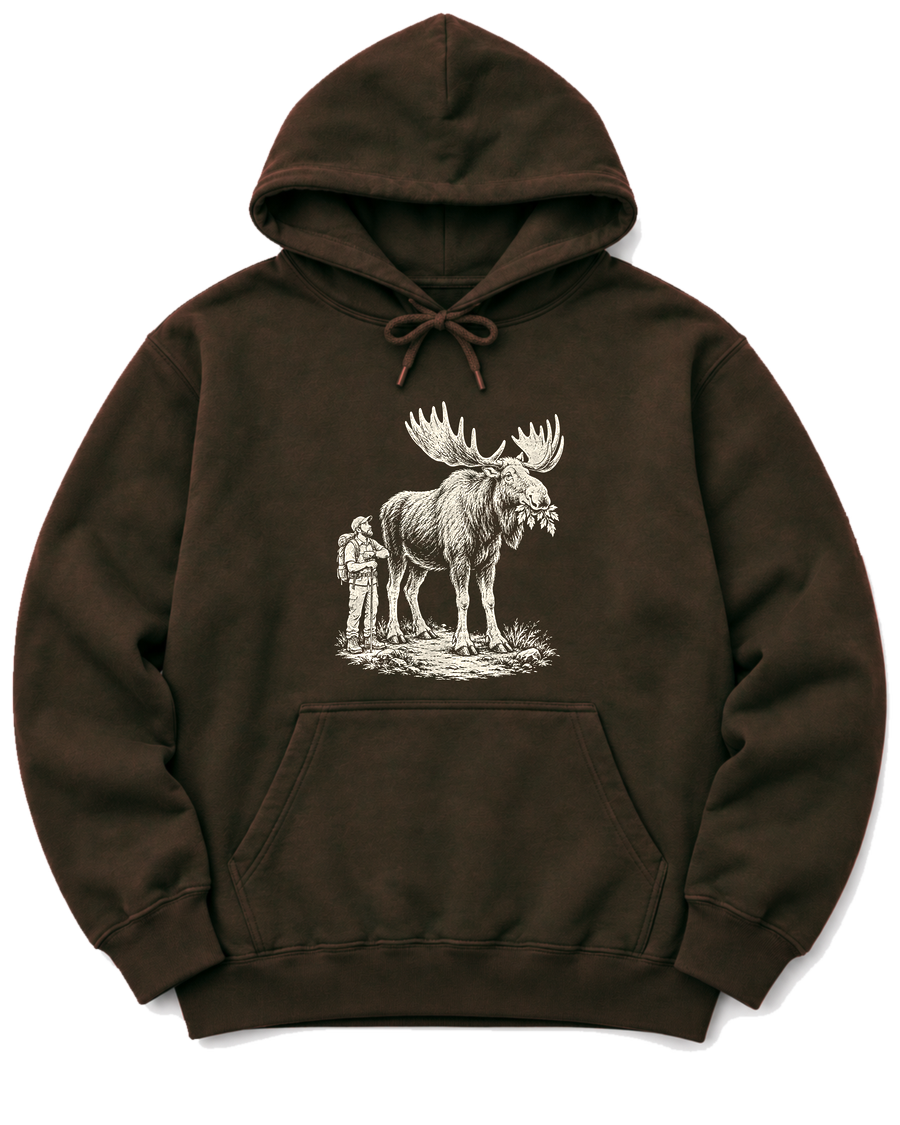 Moose Right of Way Hoodie - Dark Chocolate